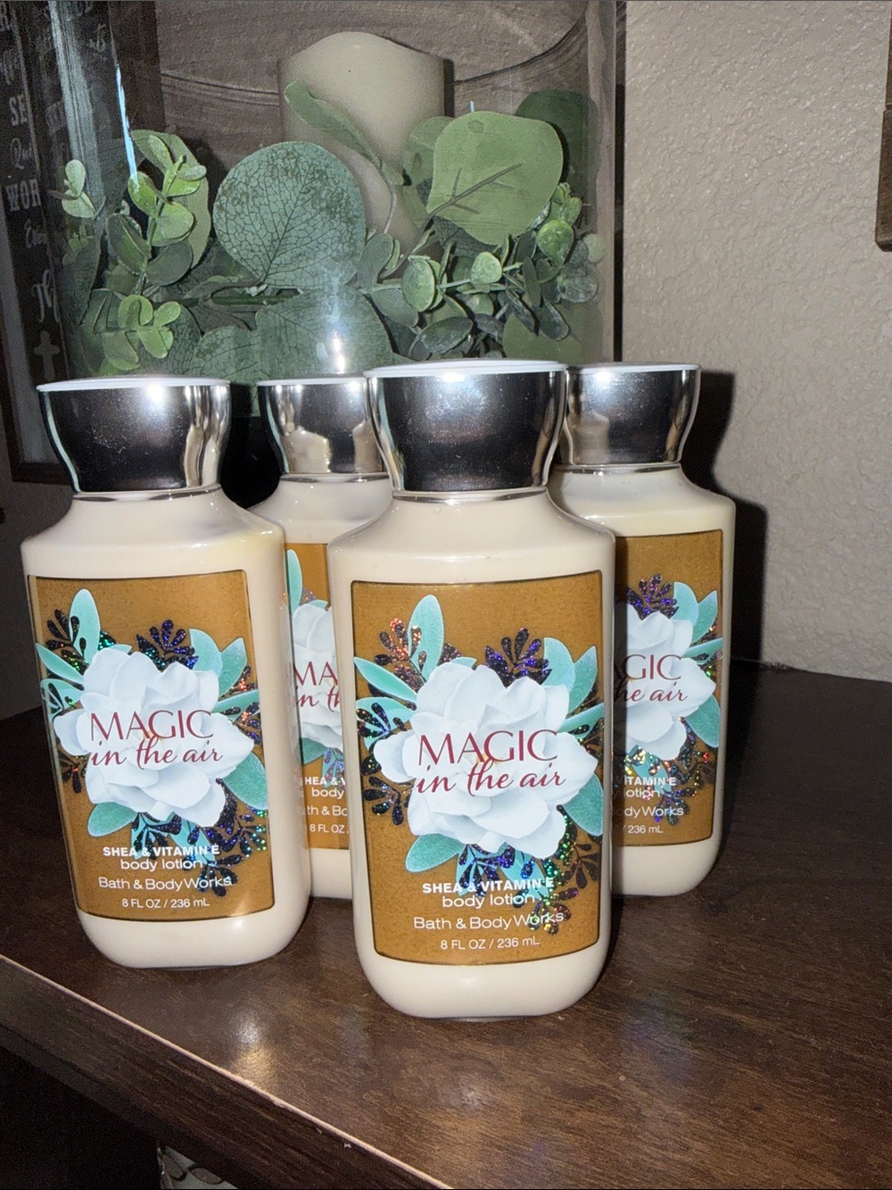 Bath & Body Works Magic in the Air Body Lotion - Cream, Teal, White, Gold